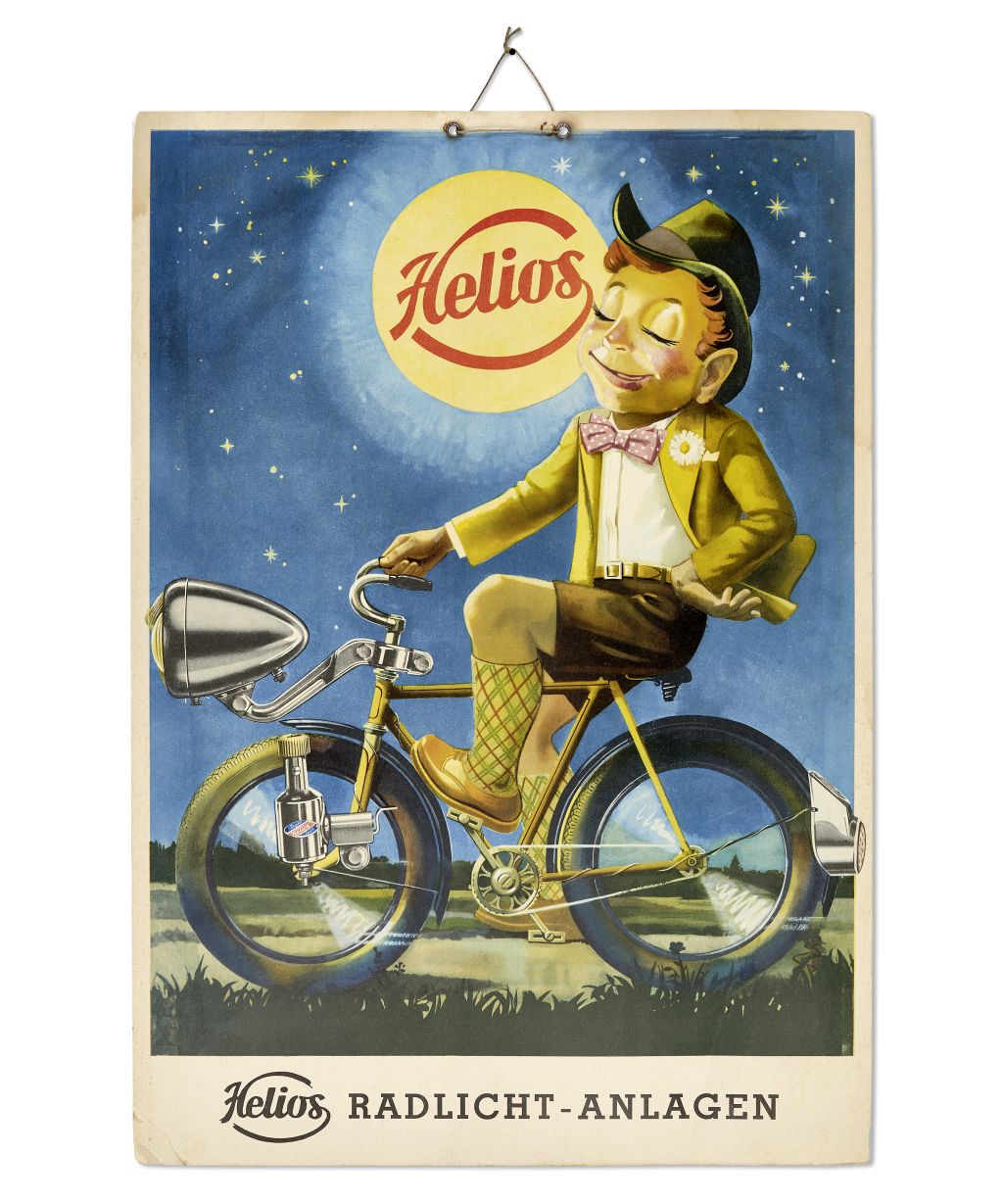 Helios historisches Plakat Radlicht-Anlagen